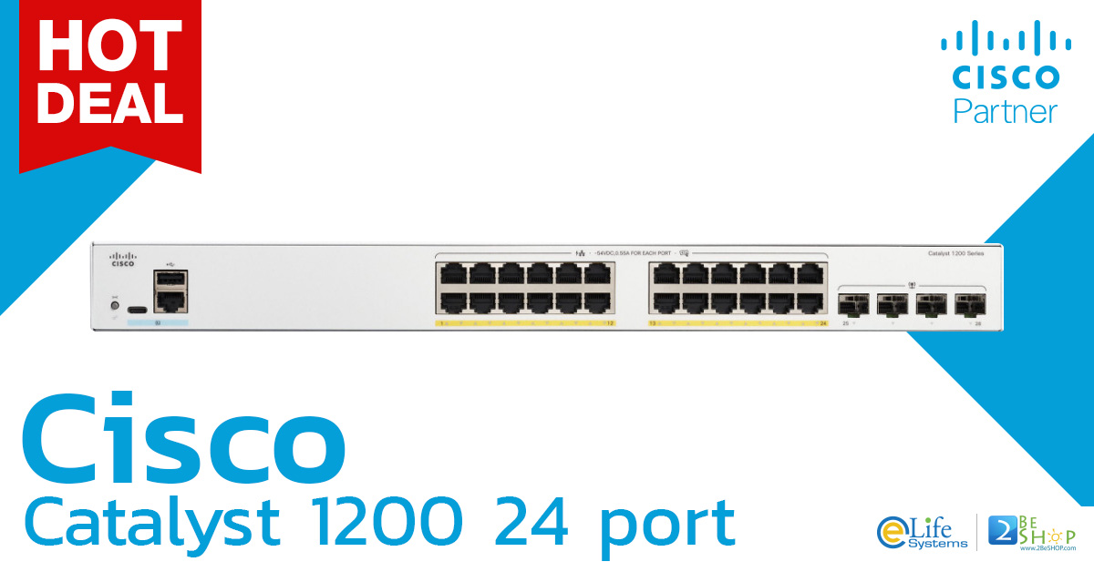 C1200-24T-4G] Cisco Catalyst 1200 24 port
